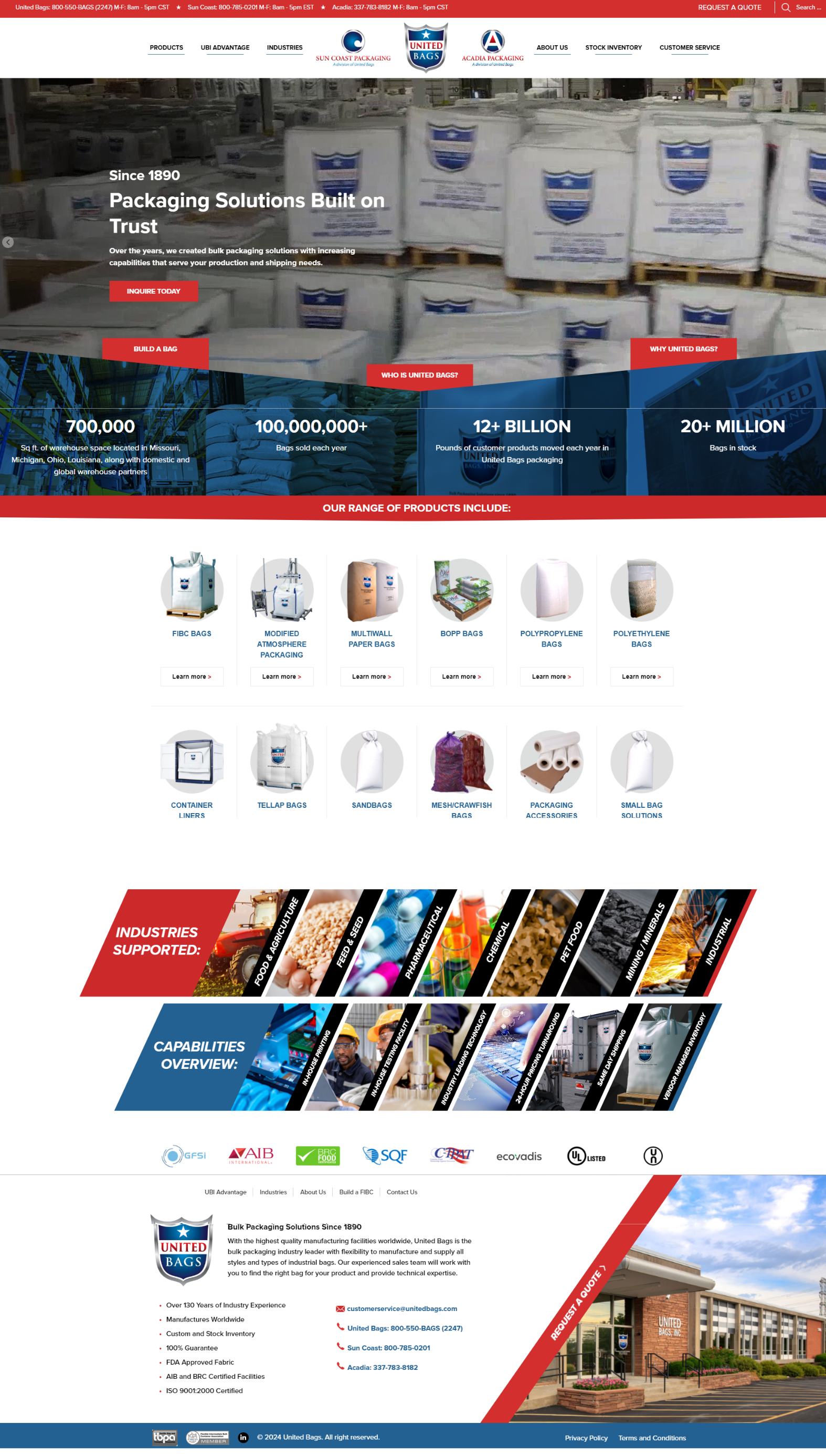 united bags portfolio